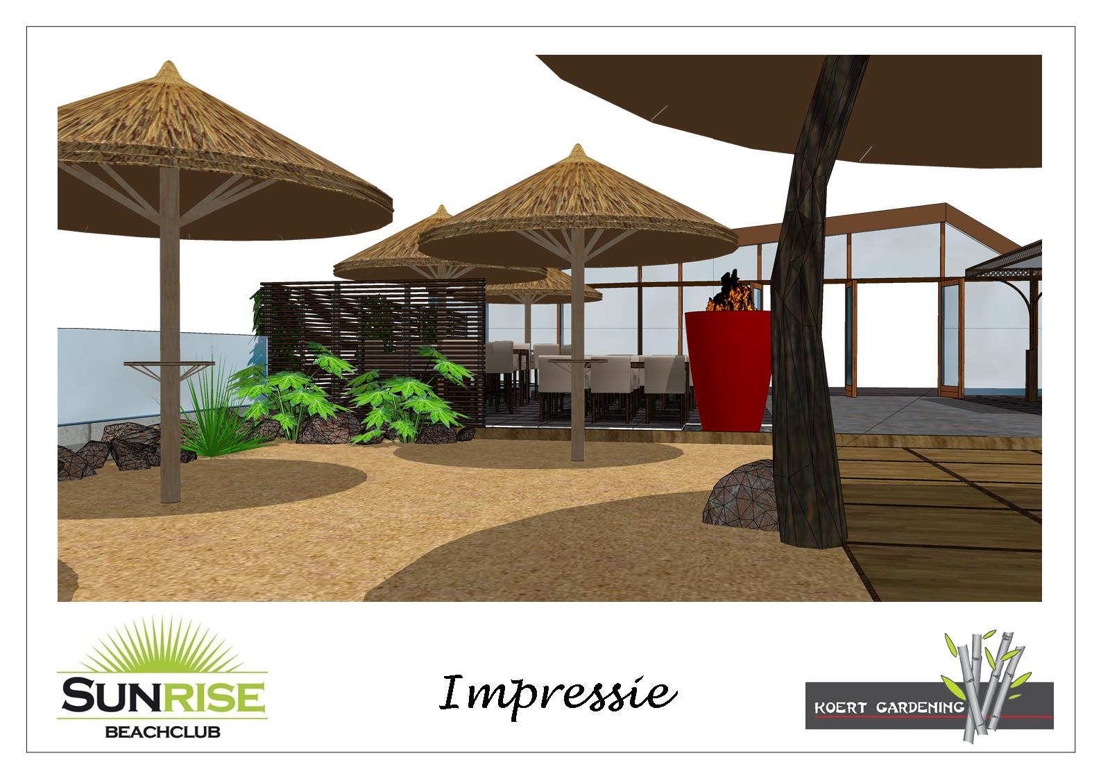Beachclub sunrise ontwerp